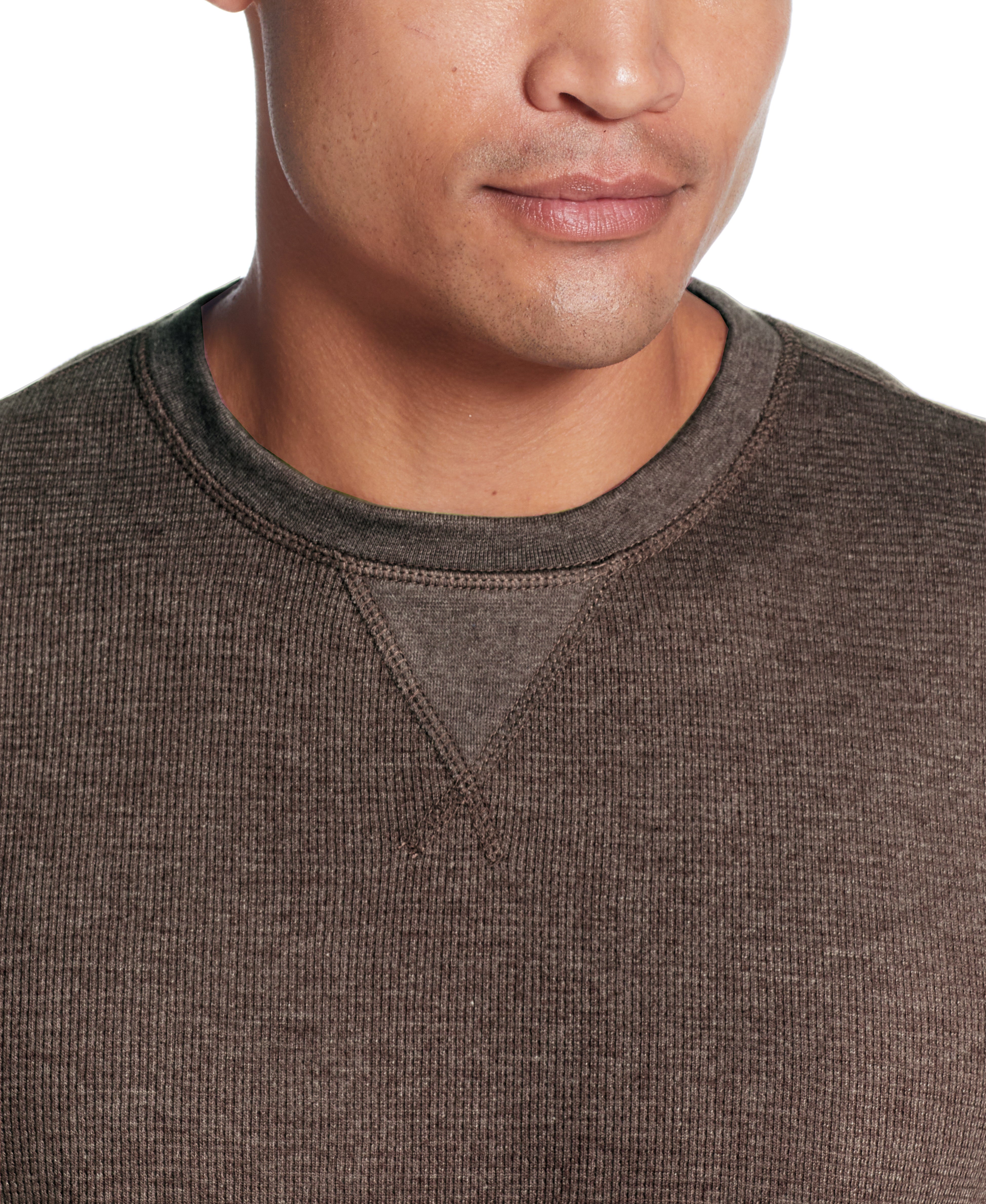 Long Sleeve Waffle Crew in Chocolate Torte – Weatherproof® Vintage