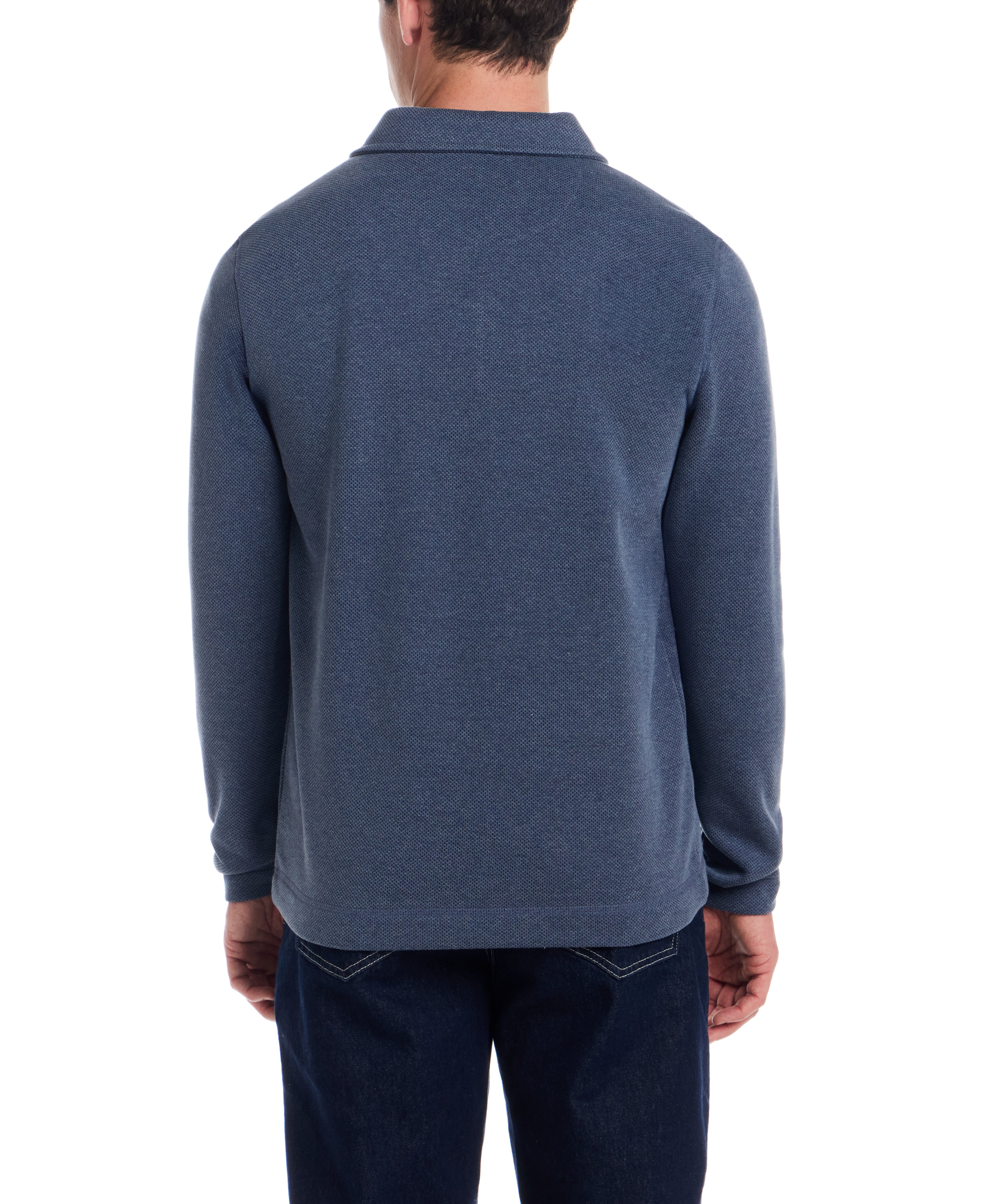 Pebble Fleece Quarter Zip in Insignia Blue