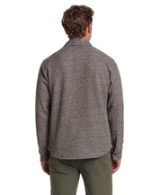 Knit Shirt Jacket in Chocolate Torte