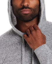 Boucle Hoodie Sweater in Winter Sky