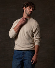 Textured Roll Neck Sweater in Oatmeal