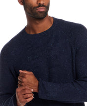 Waffle Crewneck Sweater in Seaborne