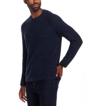 Waffle Crewneck Sweater in Seaborne