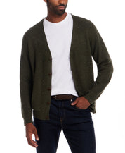 Waffle Cardigan in Kambaba Olive