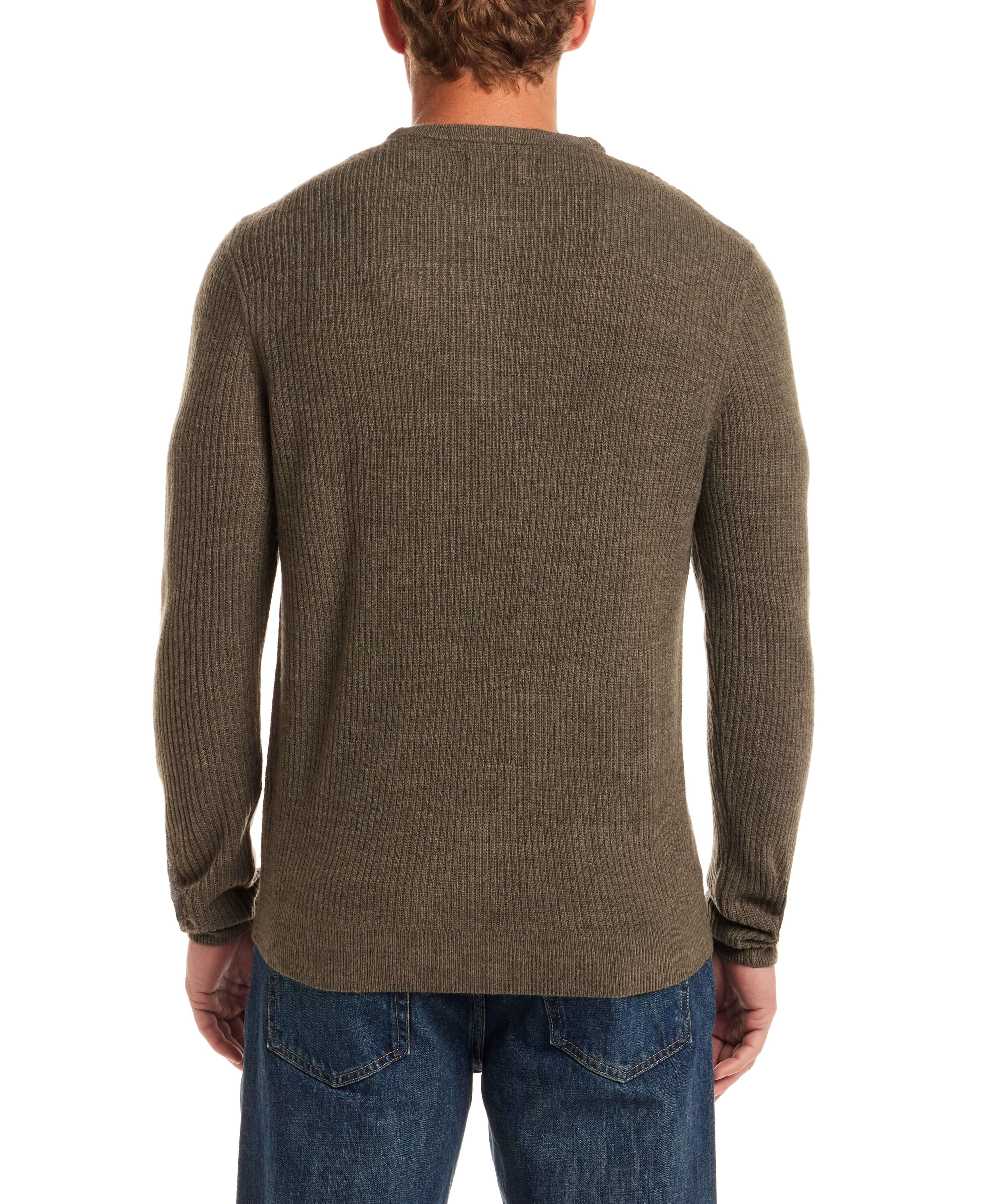 Soft Touch Vertical Stitch Sweater in Kambaba Olive