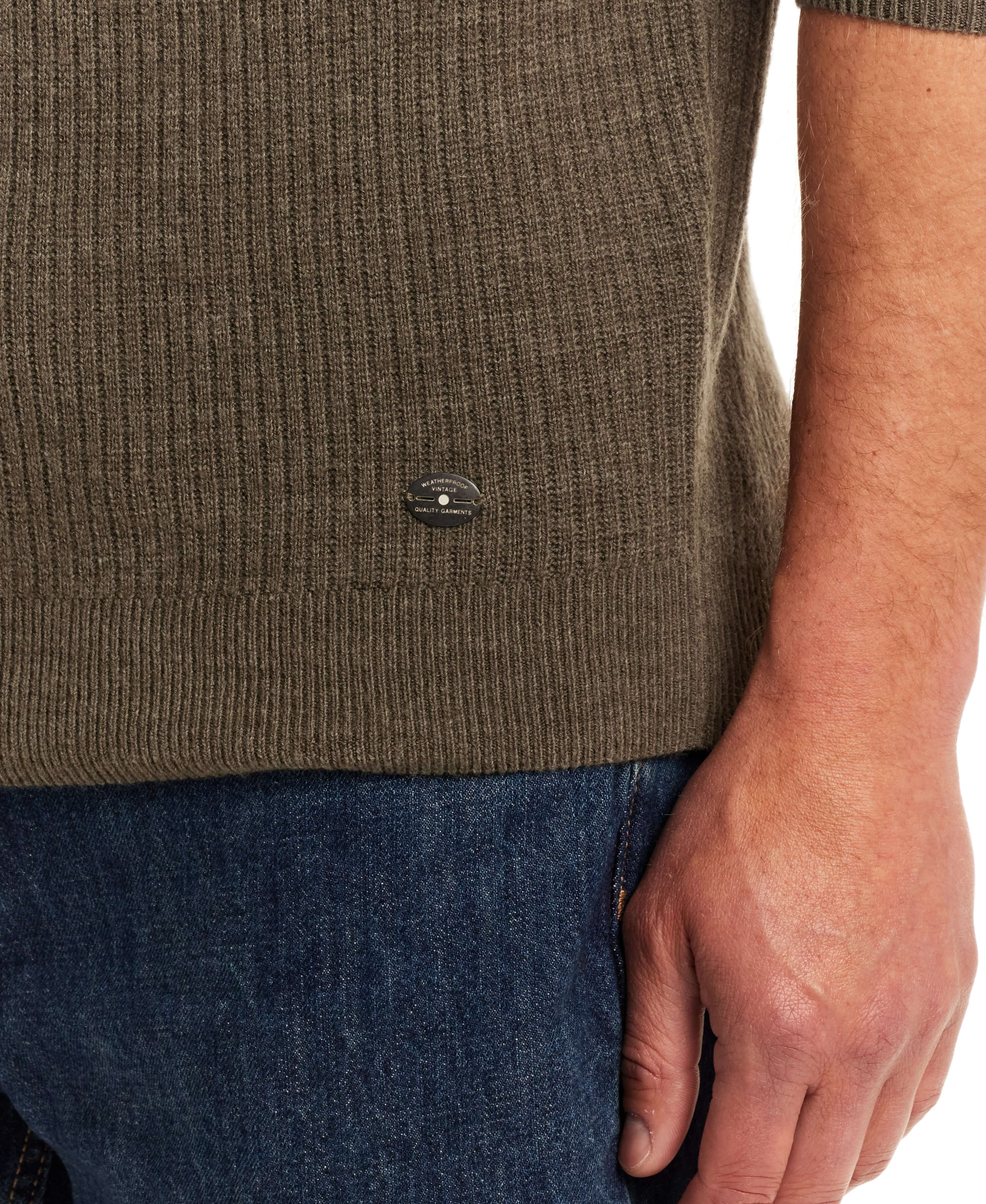 Soft Touch Vertical Stitch Sweater in Kambaba Olive