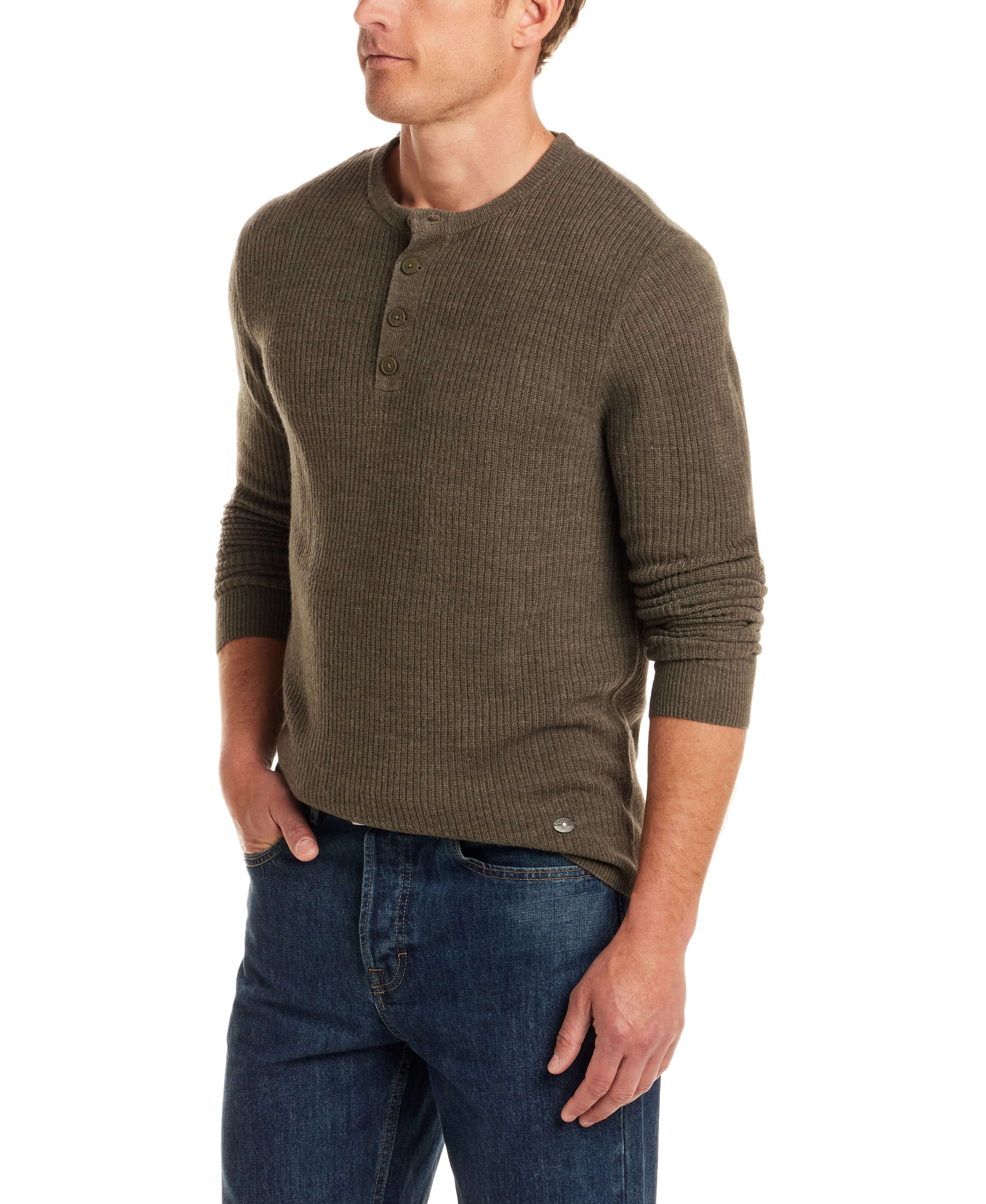 Soft Touch Vertical Stitch Sweater in Kambaba Olive