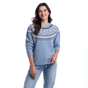 Women's Fair Isle Sweater in Blue