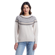 Women's Fair Isle Sweater in Cream