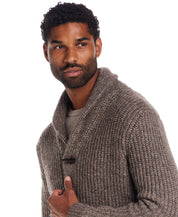 Alpaca Blend Cardigan in Espresso