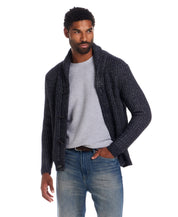 Alpaca Blend Cardigan in Indigo
