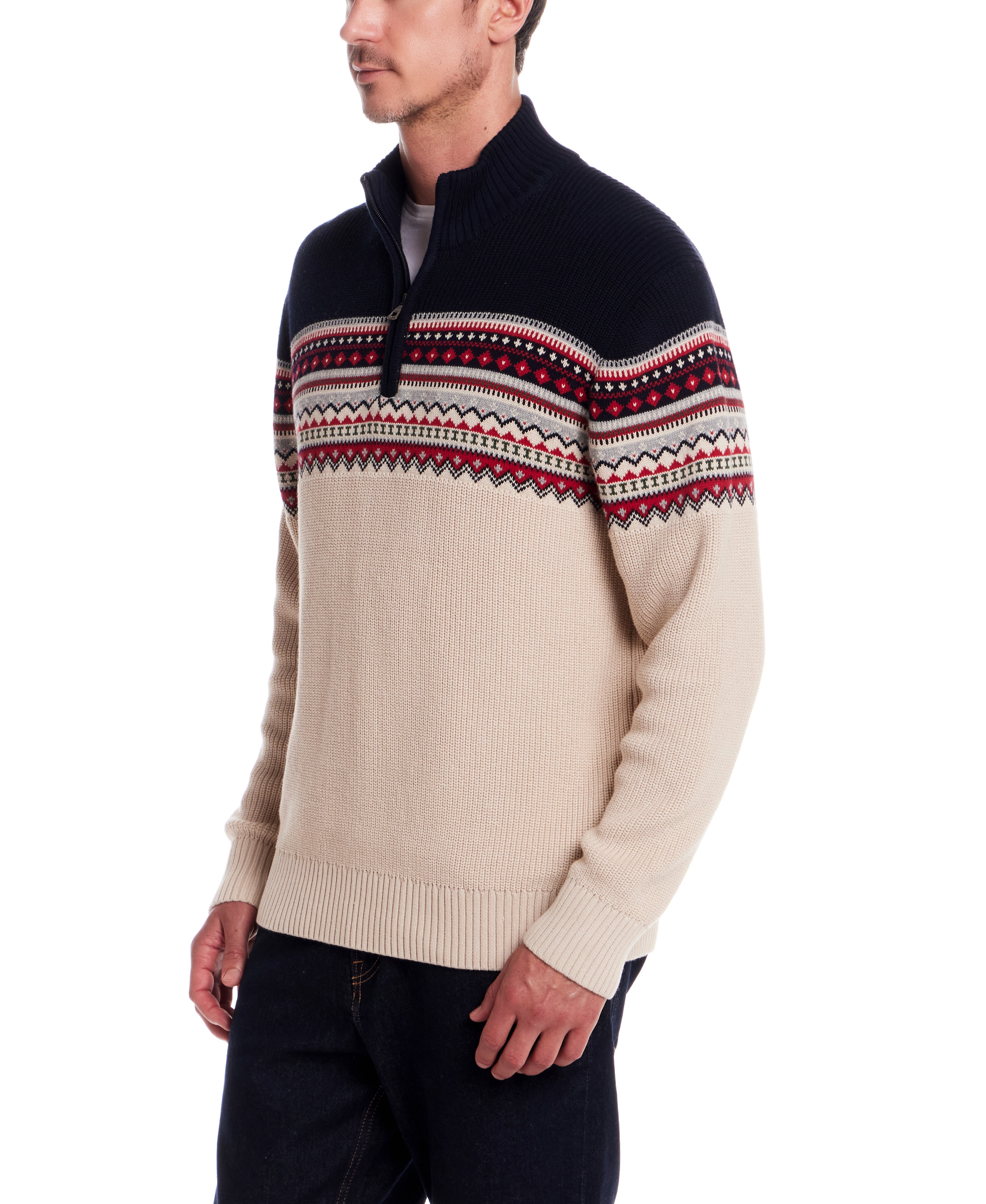 Maine Quarter Zip in Dark Navy