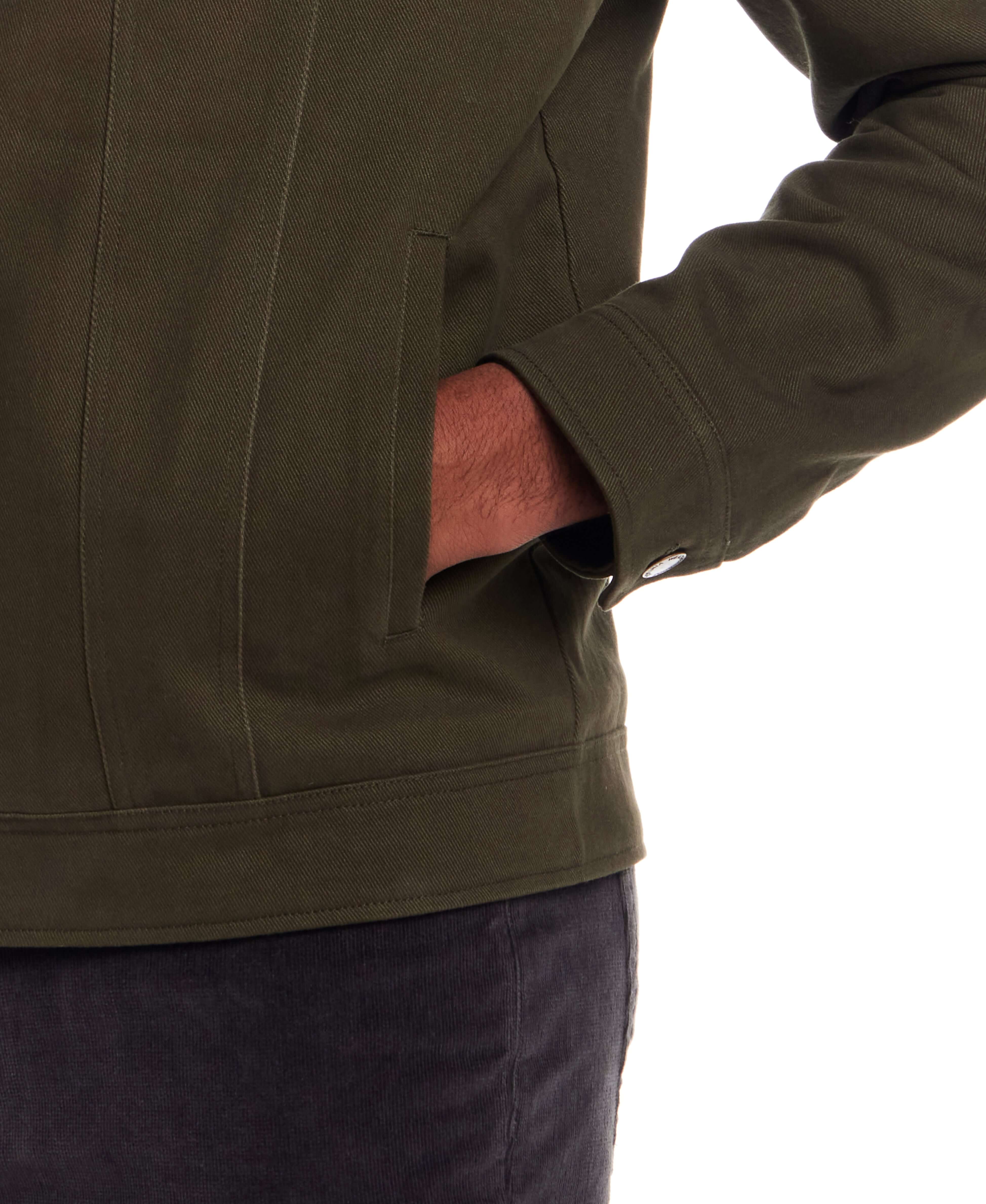 Sherpa Canvas Trucker in Dark Olive | Weatherproof® Vintage