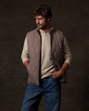 Hexagon Quilted Lightweight Vest in Mountain Trail
