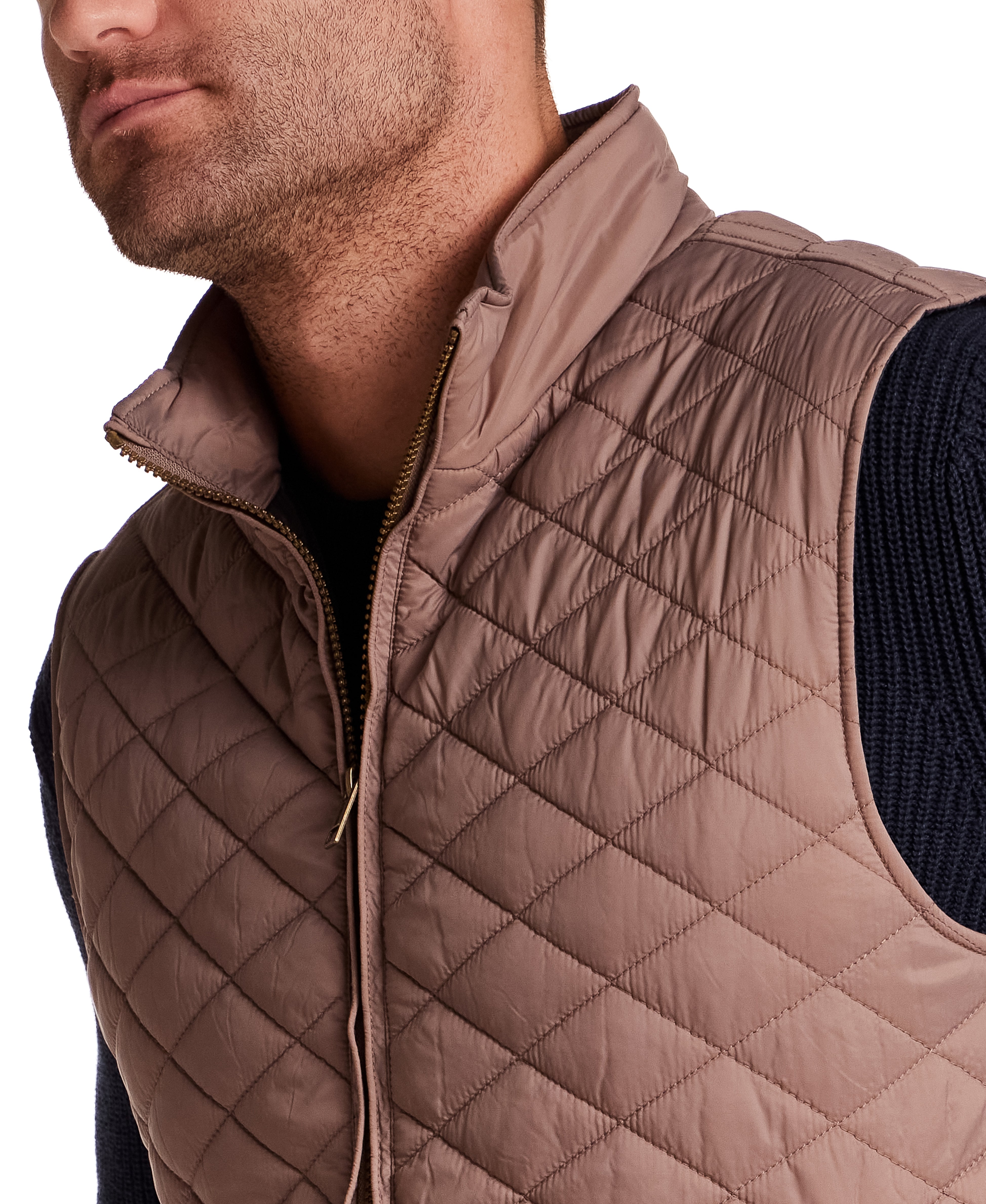 Horizontal Diamond Quilted Vest in Mountain Trail