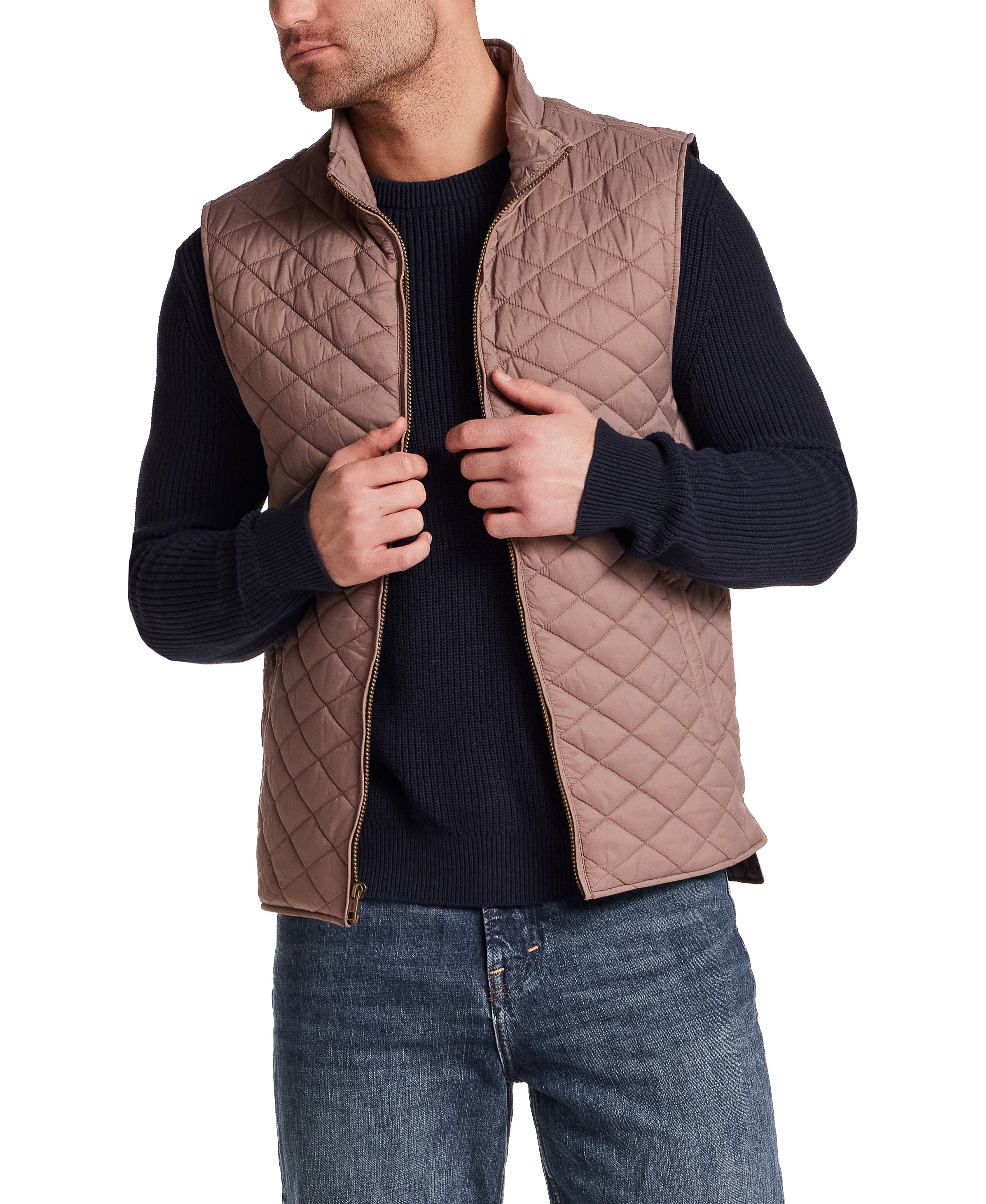 Horizontal Diamond Quilted Vest in Mountain Trail