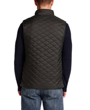 Horizontal Diamond Quilted Vest in Rosin