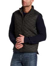 Horizontal Diamond Quilted Vest in Rosin