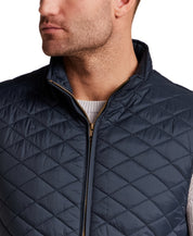 Horizontal Diamond Quilted Vest in Slate