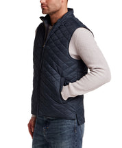 Horizontal Diamond Quilted Vest in Slate