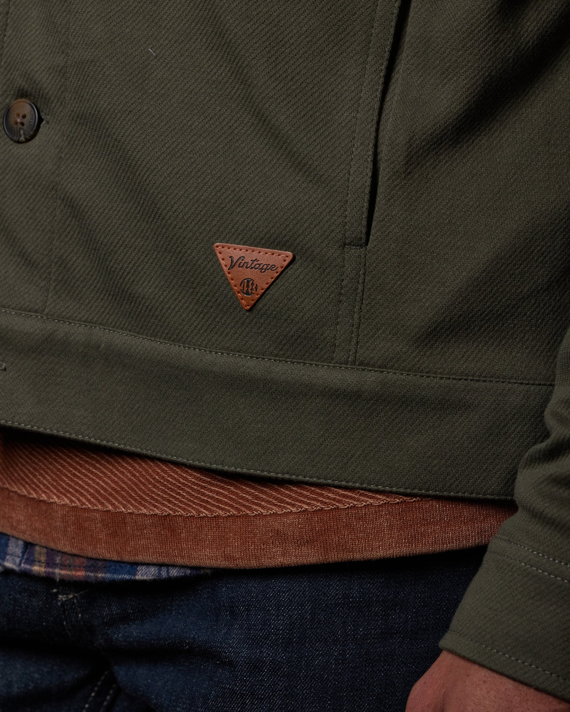 Twill Jacket in Tea Leaf