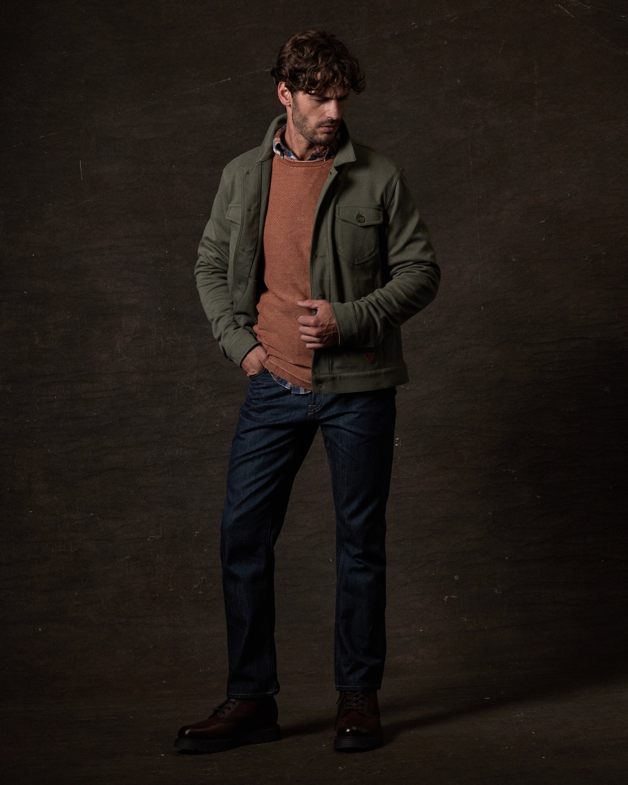 Twill Jacket in Tea Leaf