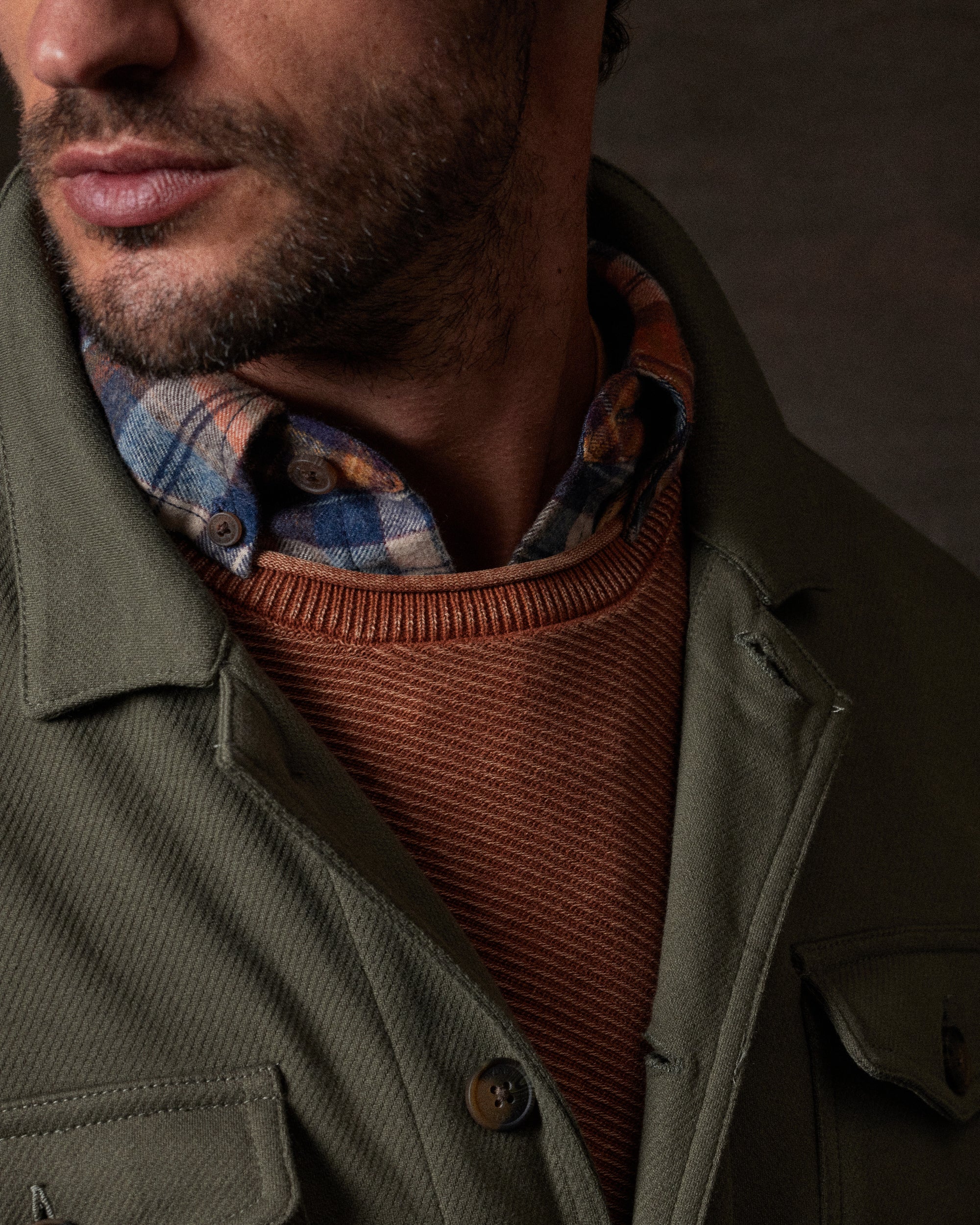 Twill Jacket in Tea Leaf