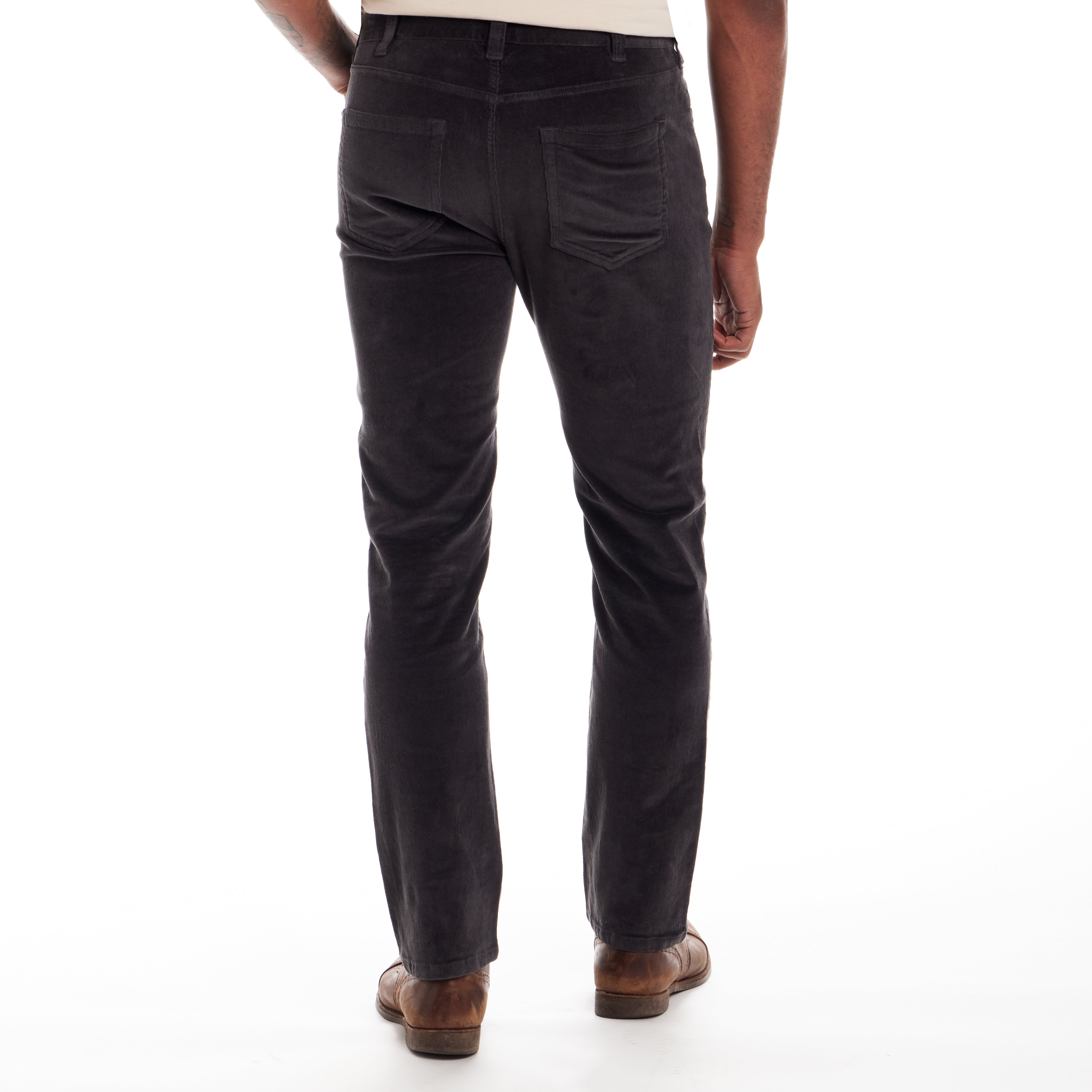 Superfine Cord Pants in Forged Iron