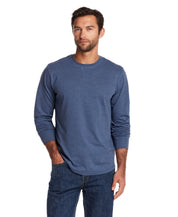 Long Sleeve Brushed Jersey Crew in Ensign Blue