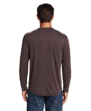 Long Sleeve Brushed Jersey Crew in Mole
