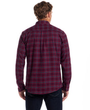 Holiday Antique Flannel in Red Plum