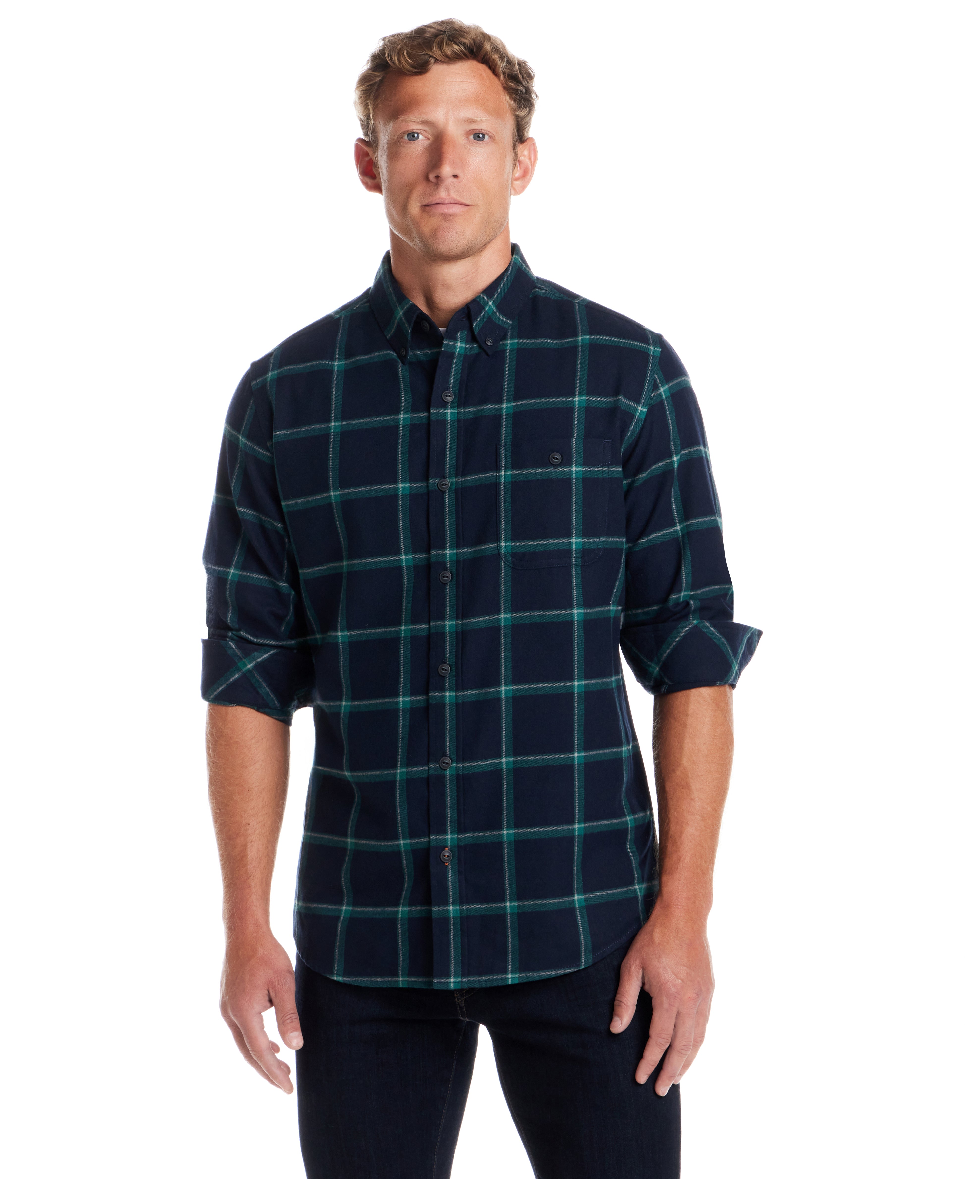 Holiday Antique Flannel in True Navy