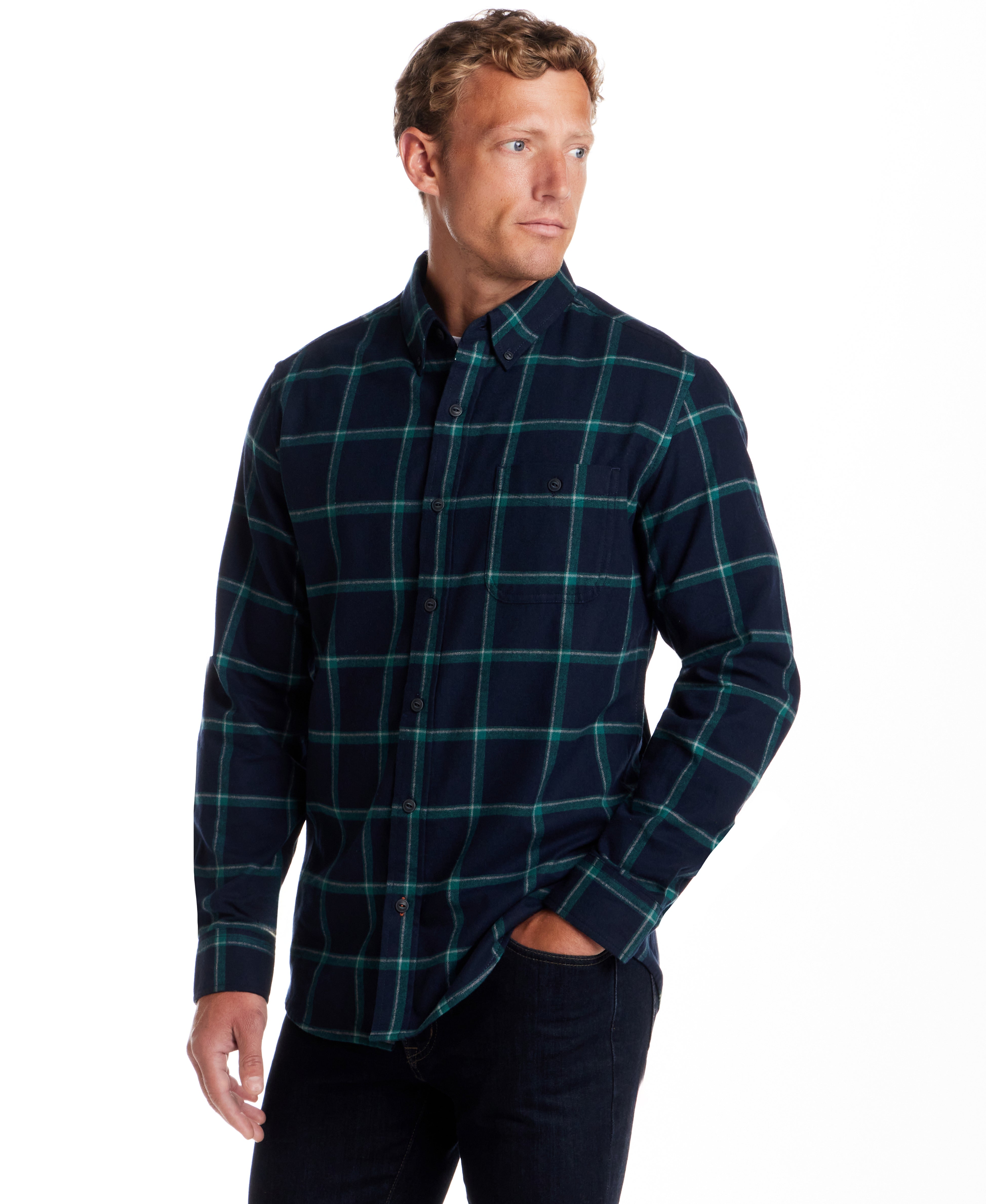 Holiday Antique Flannel in True Navy