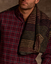 Holiday Antique Flannel in Red Plum