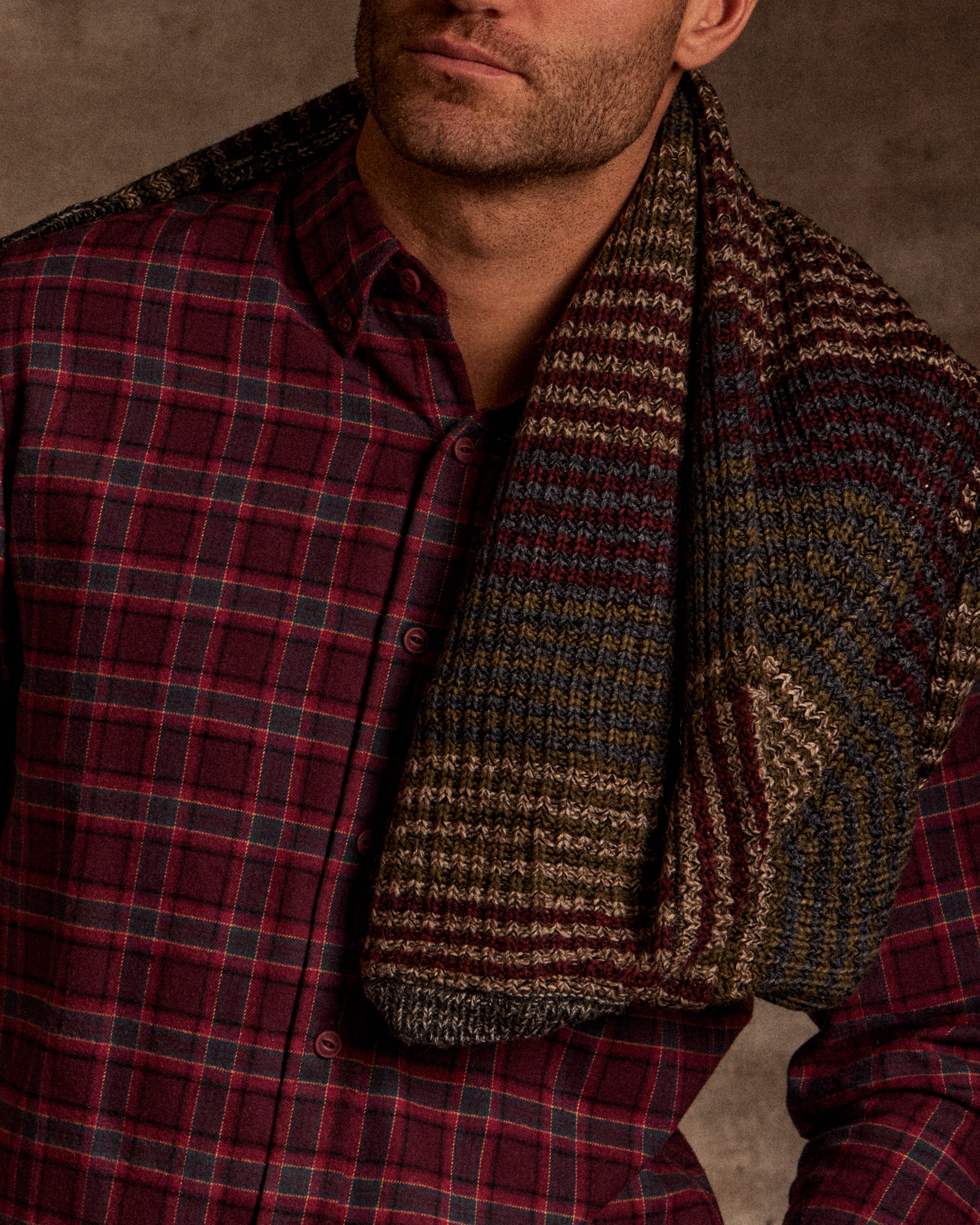 Holiday Antique Flannel in Red Plum