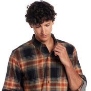 Long Sleeve Brushed Flannel in Bombay Brown