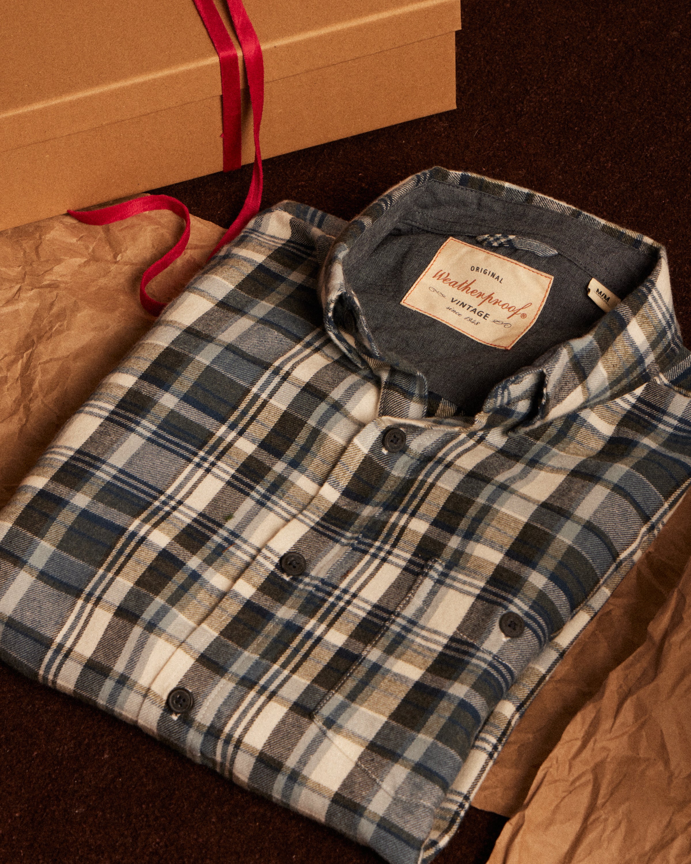 Long Sleeve Brushed Flannel in Blue Fusion