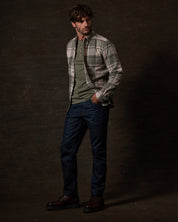 Long Sleeve Brushed Flannel in Kalamata