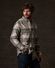 Long Sleeve Brushed Flannel in Kalamata