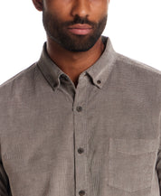 Long Sleeve Pebble Corduroy Shirt in Mountain Trail