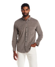 Long Sleeve Pebble Corduroy Shirt in Mountain Trail