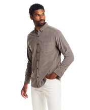 Long Sleeve Pebble Corduroy Shirt in Mountain Trail