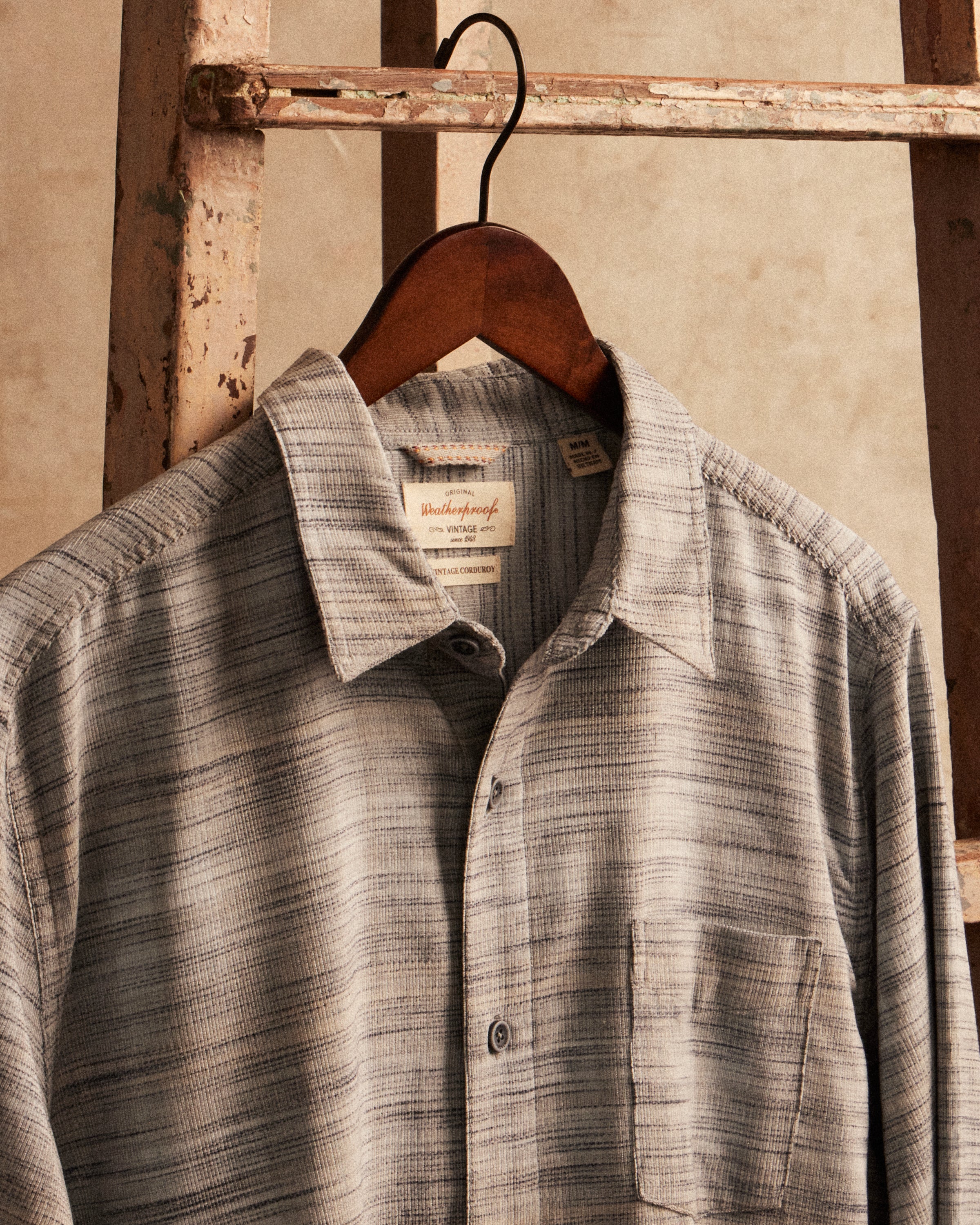 Long Sleeve Space Dye Shirt in Spring Lake