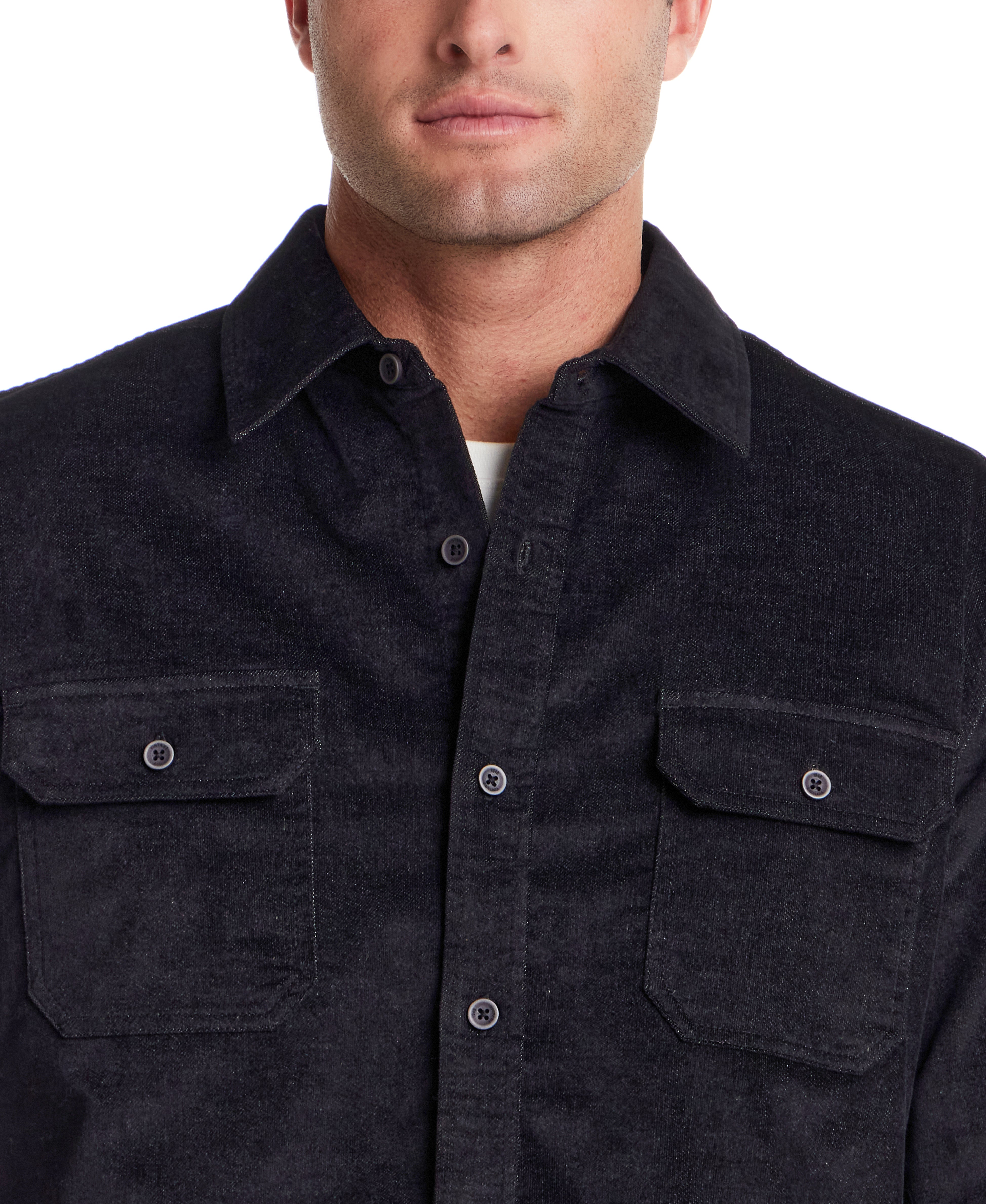 Superfine Corduroy Overshirt Moonless Night