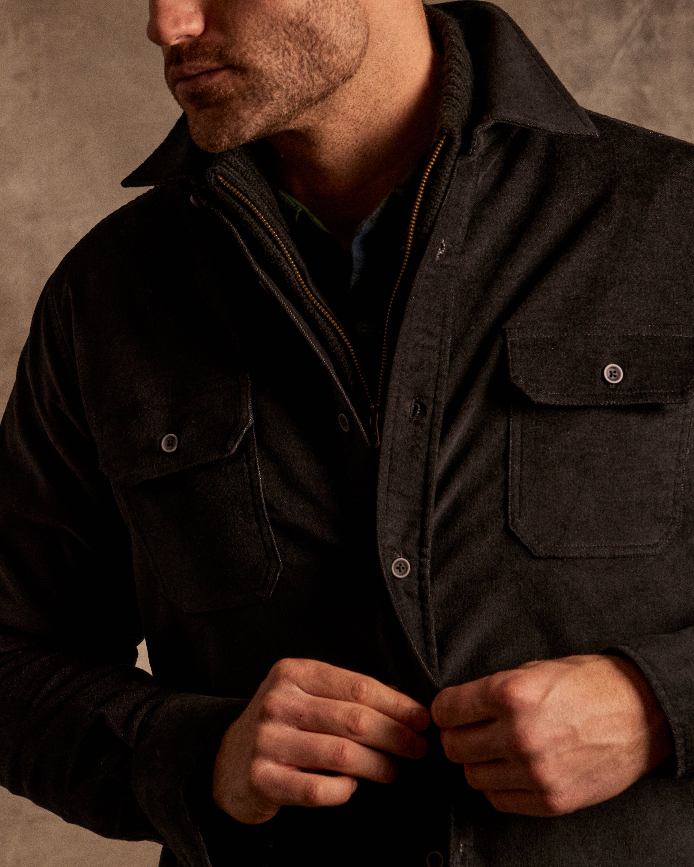 Superfine Corduroy Overshirt Moonless Night