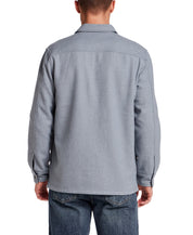 Herringbone Bonded Fleece Shirt Jacket in Bering Sea