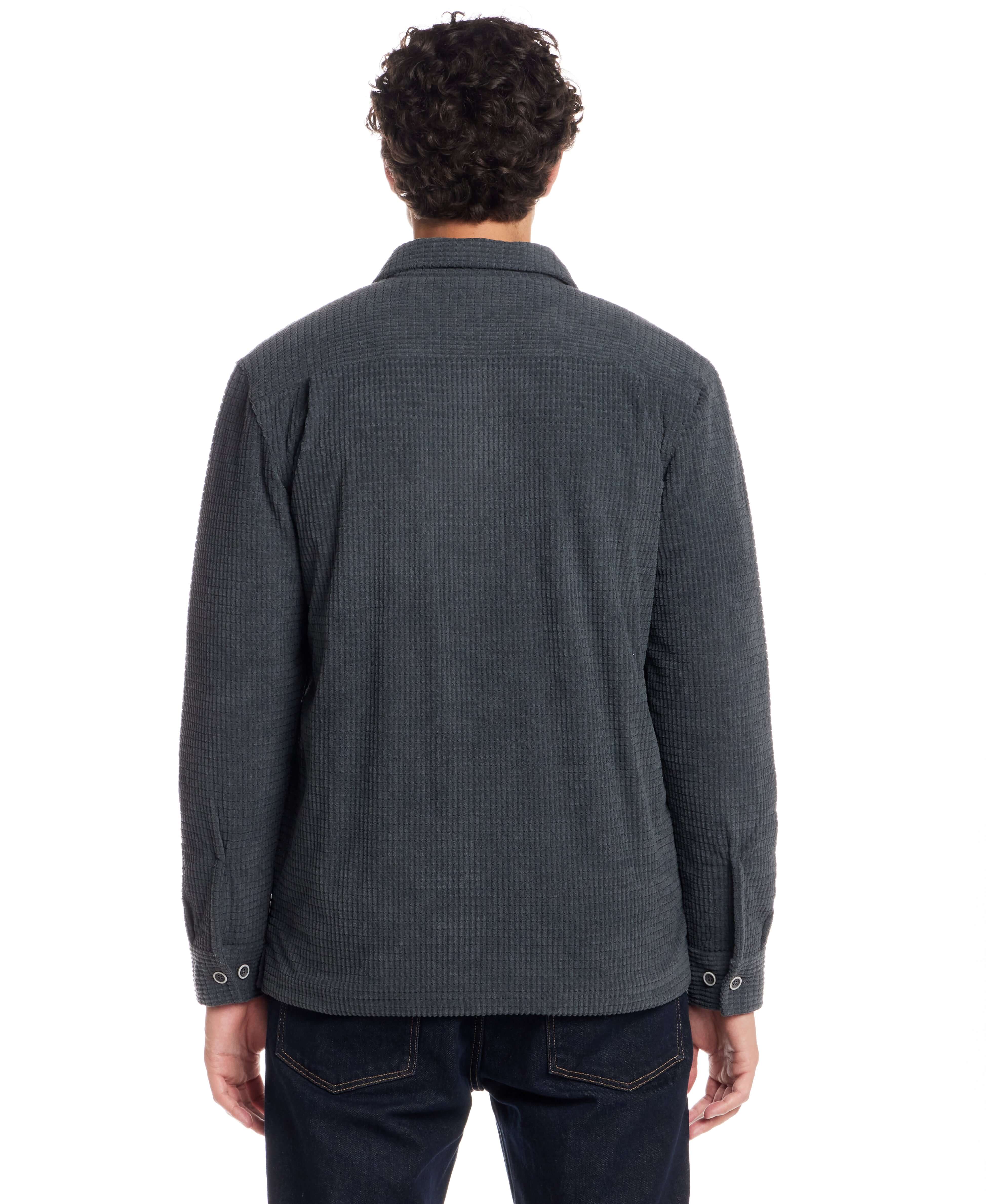 Sherpa Grid Shirt Jacket in Slate | Weatherproof® Vintage