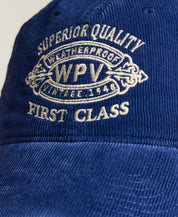 Varsity Corduroy Cap in Blue