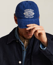 Varsity Corduroy Cap in Blue