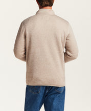 Sweaterfleece Pullover With Sherpa in Cream